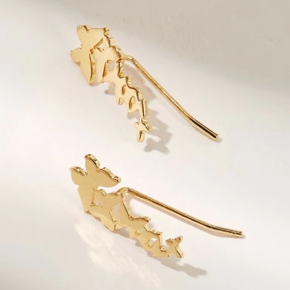 ♡Sarah♡ Butterfly Crawler Earrings - Picture 4 of 5